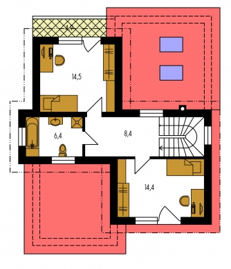 Floor plan of second floor - TREND 263